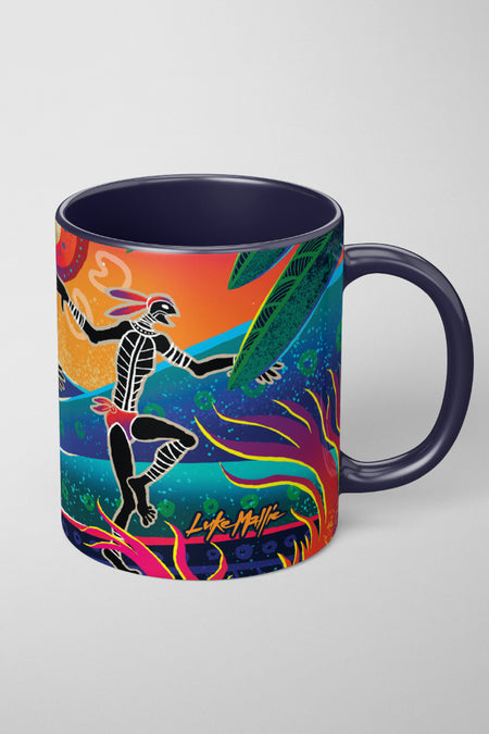 Fire Spirit People Ceramic Coffee Mug
