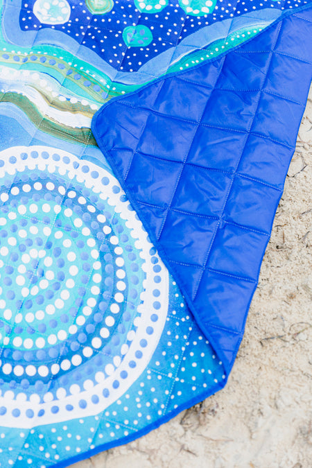 Across The Land Sand Free Premium Quilted Picnic Rug (150cm x 200cm)