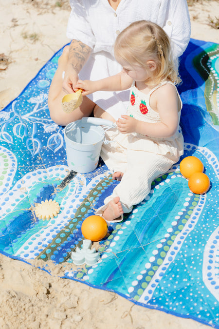 Across The Land Sand Free Premium Quilted Picnic Rug (150cm x 200cm)