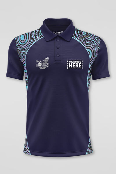 (Custom) Our Future, Together NAIDOC 2024 Navy Bamboo (Classic) Unisex Polo Shirt