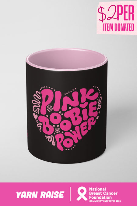 Pink Boobie Power Ceramic Coffee Mug