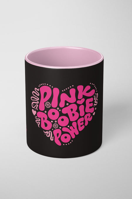 Pink Boobie Power Ceramic Coffee Mug