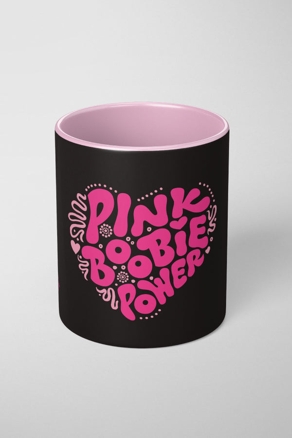 Pink Boobie Power Ceramic Coffee Mug