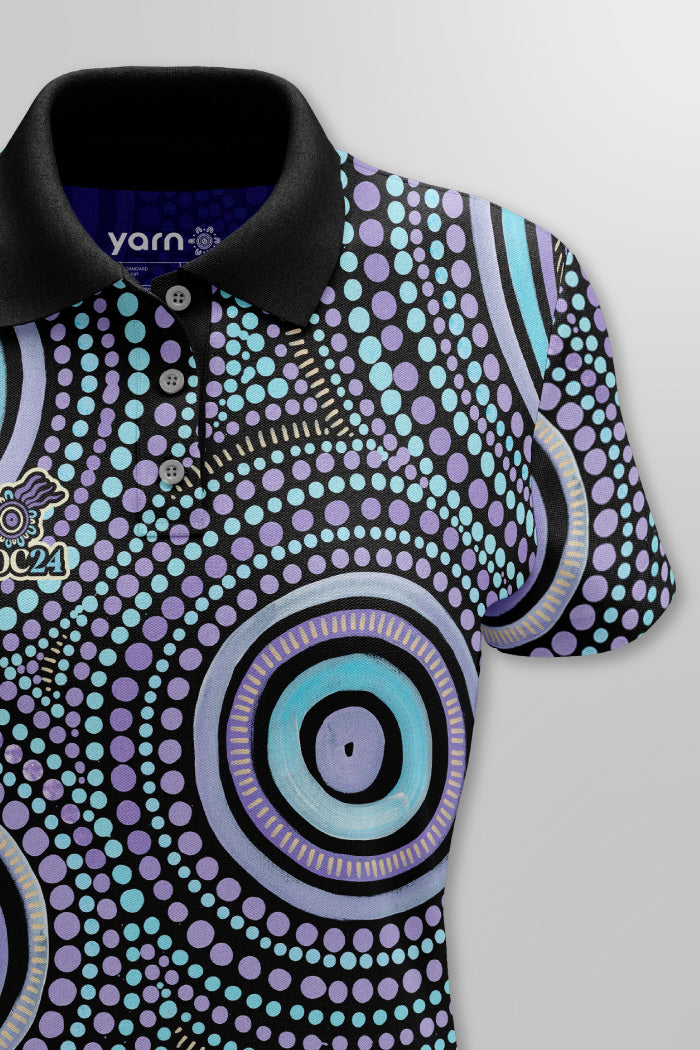 (Custom) Our Future, Together NAIDOC 2024 Women's Fitted Polo Shirt