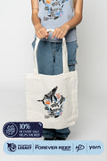 Protect Our Coral To Save Our Reef Cream Cotton Canvas Carry Bag