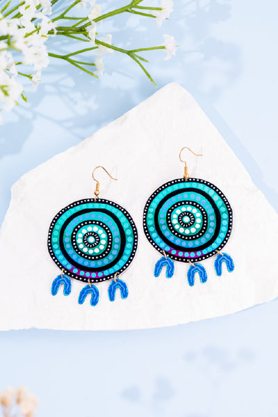 Colours Of The Land Statement Earrings