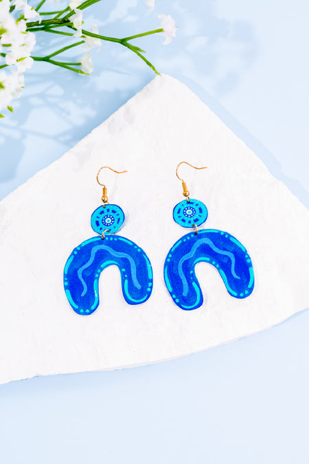 Colours Of The Land People Statement Earrings