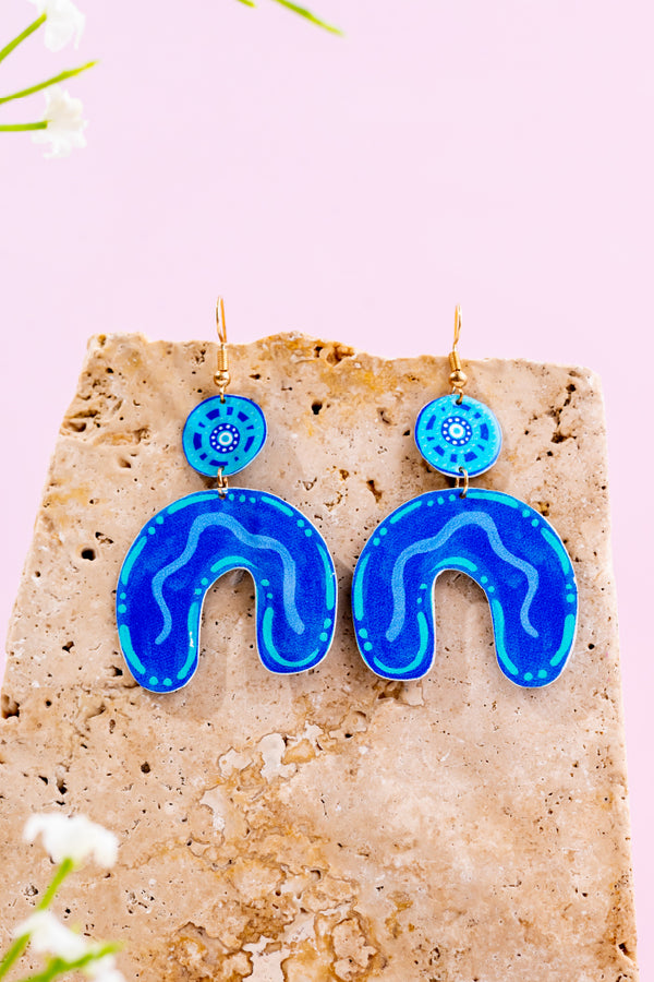 Colours Of The Land People Statement Earrings