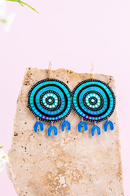 Colours Of The Land Statement Earrings