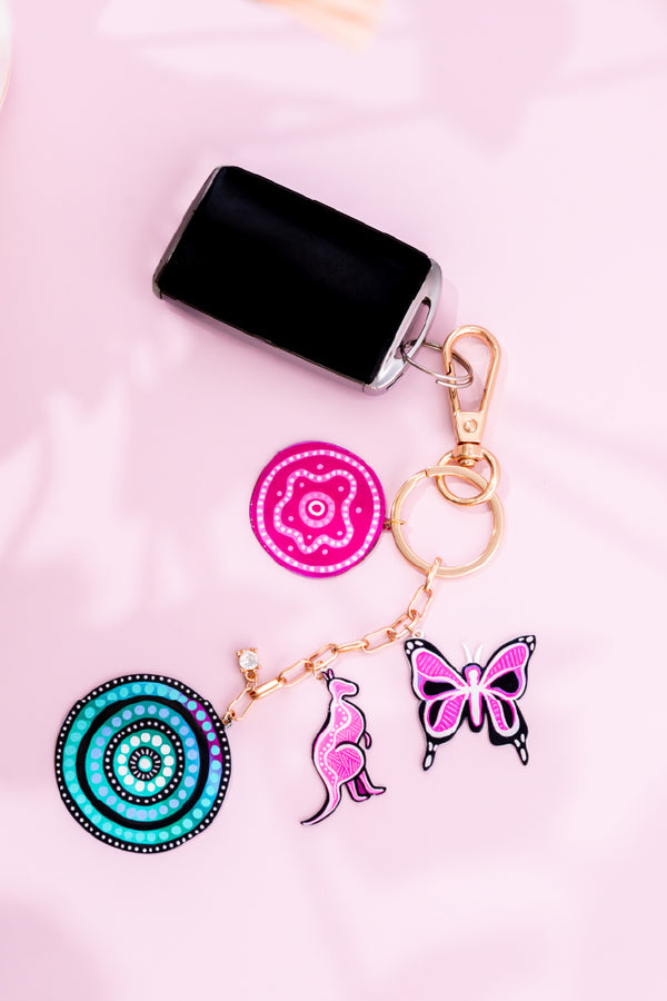 Colours Of The Land Charms Keyring