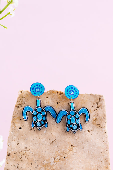 Colours Of The Land Turtle Earrings