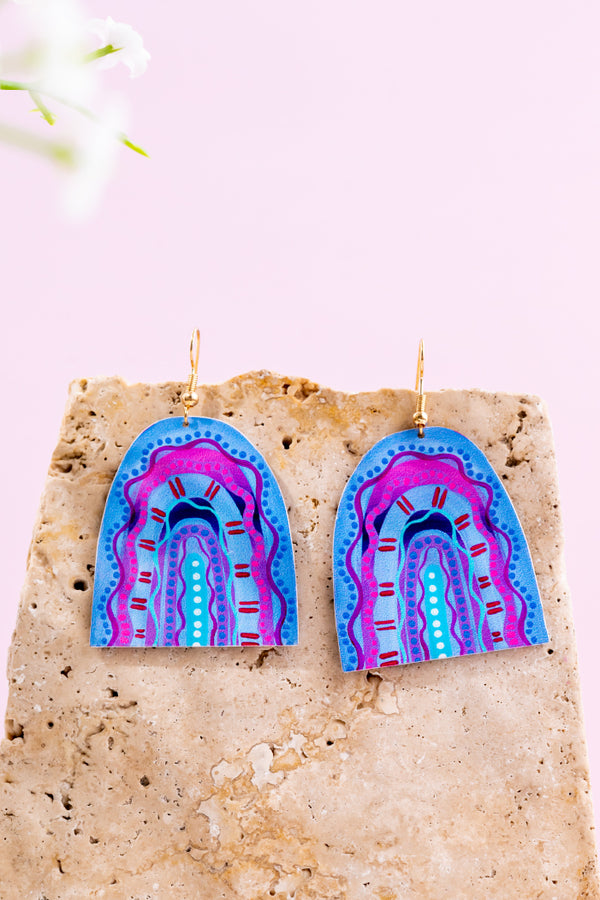 Colours Of The Land Mountain Statement Earrings