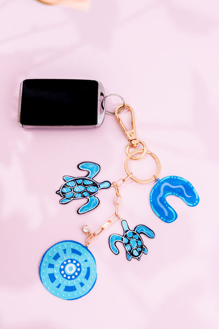 Colours Of The Land Water Charms Keyring