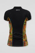(Custom) Proud & Deadly NAIDOC 2024 Black Bamboo (Simpson) Polo Shirt