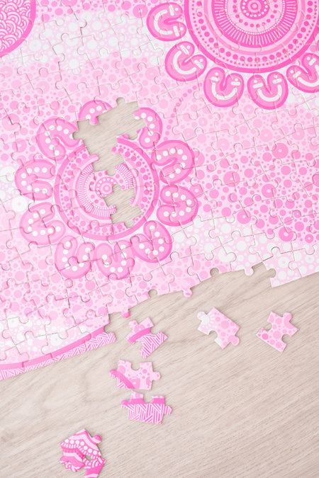 Sacred Women's Way 500 Piece Indigenous Artwork Puzzle