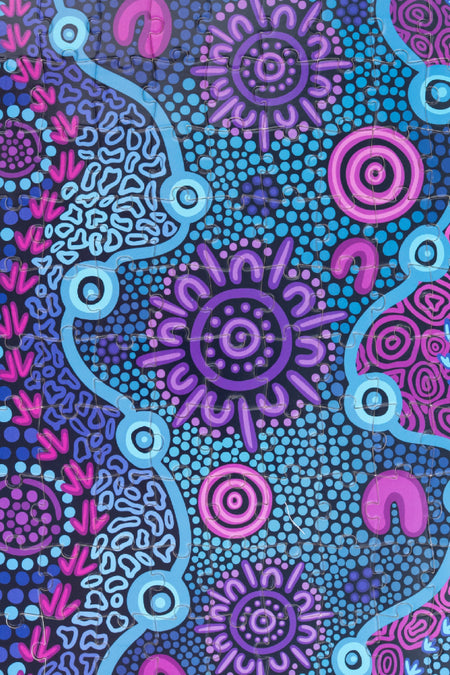 Flourish 100 Piece Indigenous Artwork Puzzle