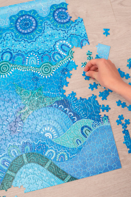 Together We Rise 500 Piece Indigenous Artwork Puzzle