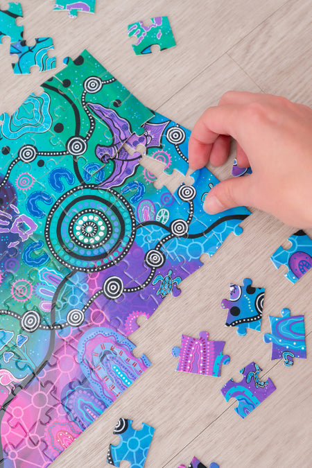 Colours Of The Land 100 Piece Indigenous Artwork Puzzle