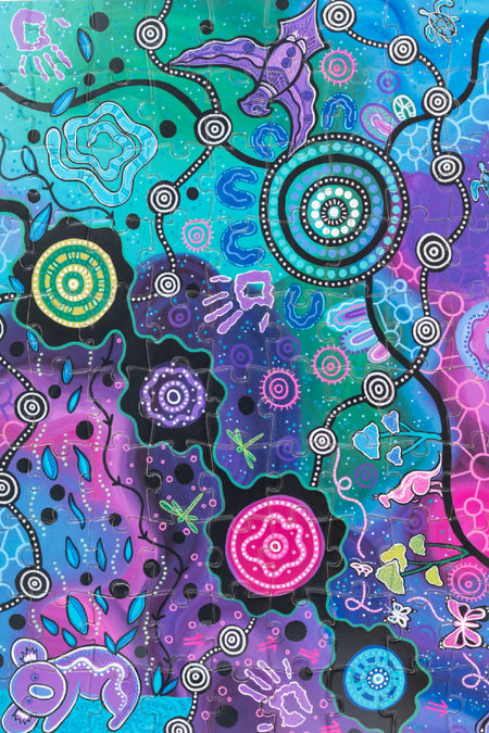Colours Of The Land 100 Piece Indigenous Artwork Puzzle