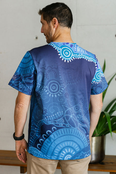 Together We Rise Essence Unisex Three Pocket Scrub Top