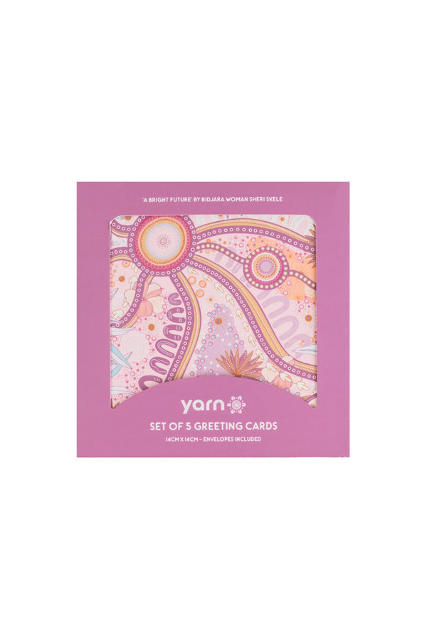 A Bright Future 14cm Square Greeting Cards (5 Pack)