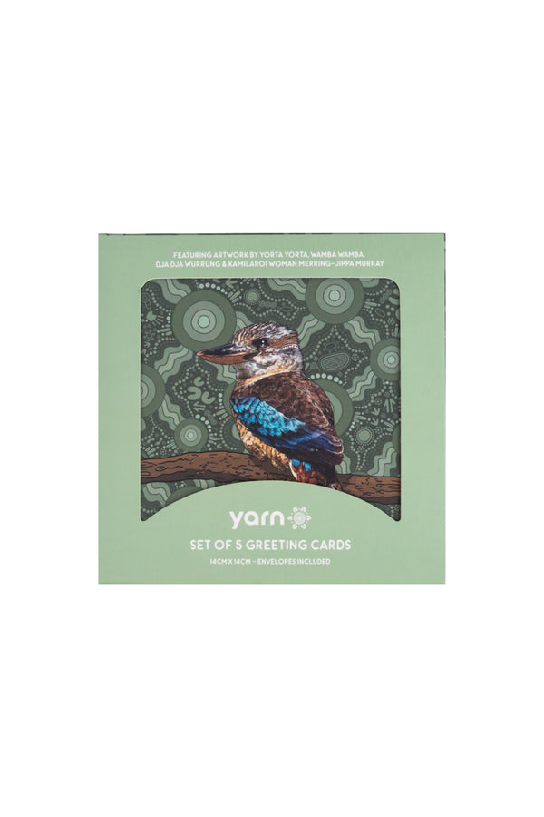 Merring-Jippa Murray 14cm Square Greeting Cards (5 Pack)