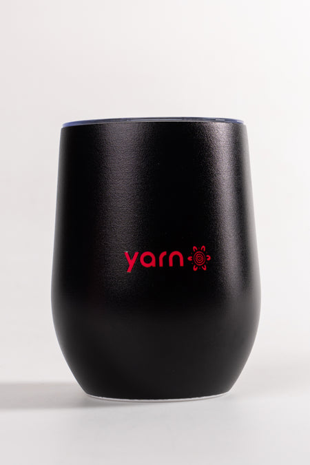 Sacred Women's Way Ribbon (Black) Vacuum Insulated Double Walled Stainless Steel Travel Mug