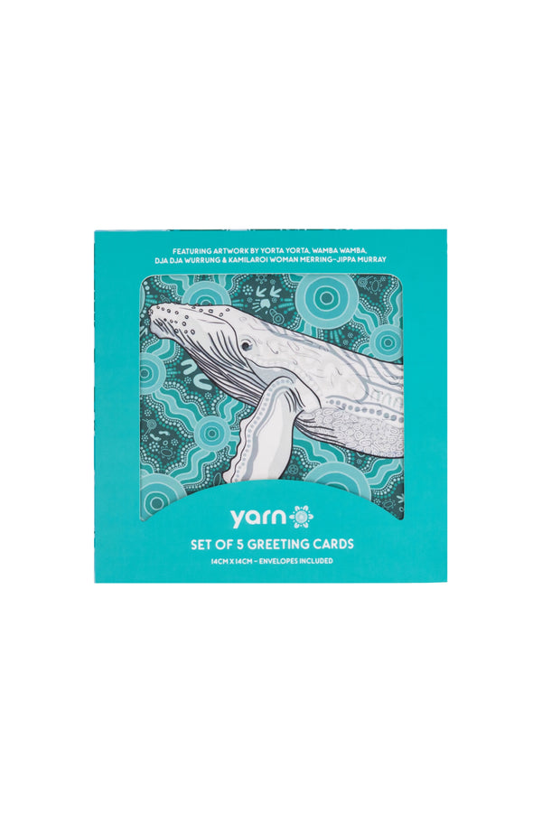 Merring-Jippa Murray (No. 2) 14cm Square Greeting Cards (5 Pack)