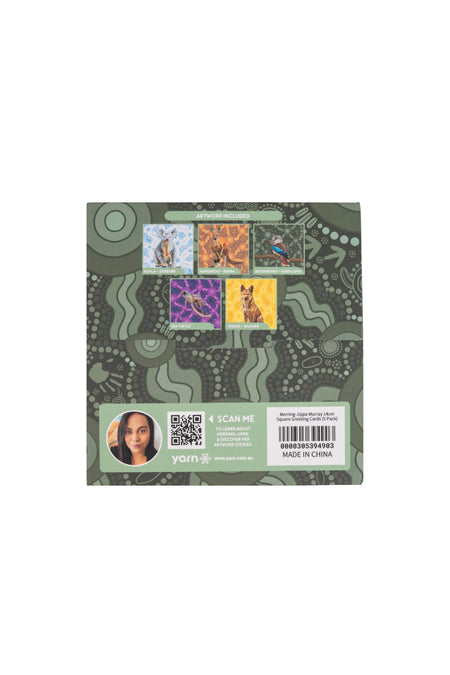 Merring-Jippa Murray 14cm Square Greeting Cards (5 Pack)