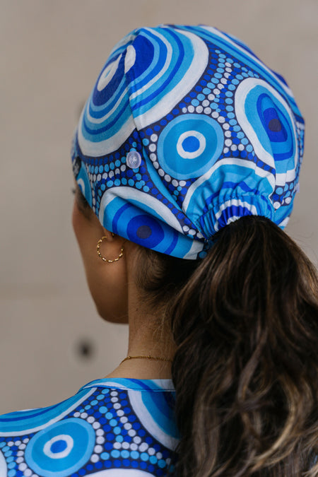 Ngoontook (Rain) Tie Back Scrub Caps