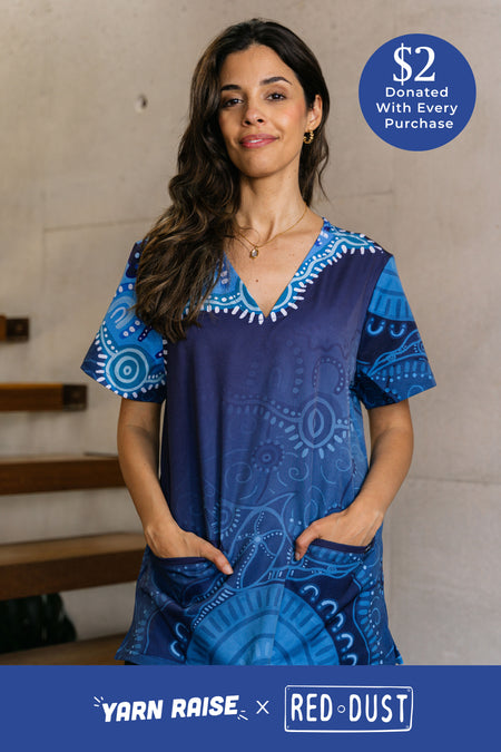 Together We Rise Essence Women's Three Pocket Scrub Top