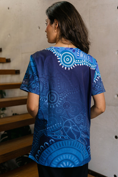 Together We Rise Essence Women's Three Pocket Scrub Top