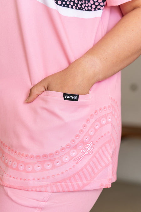 Boobie Sista Women’s Three Pocket Scrub Top