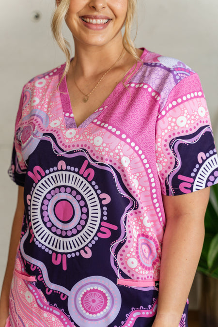 A Woman's Connection Women’s Three Pocket Scrub Top