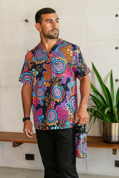 Celebration Unisex Three Pocket Scrub Top