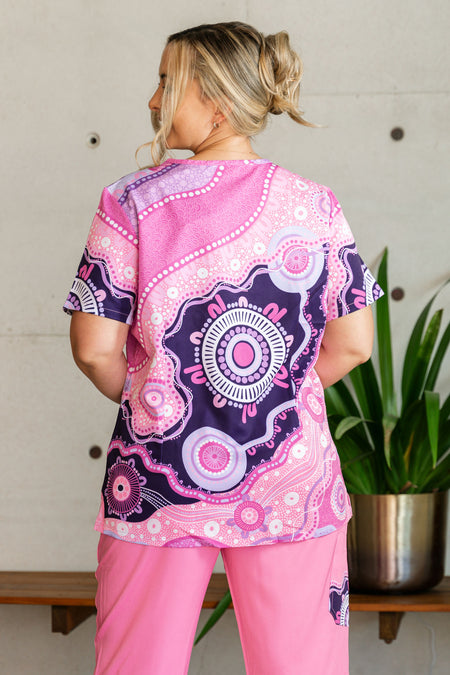 A Woman's Connection Women’s Three Pocket Scrub Top