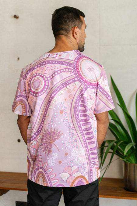 A Bright Future Unisex Three Pocket Scrub Top