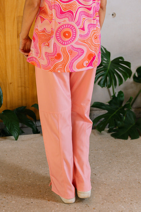 Leehan (Heart) Women's Cargo Scrub Pants