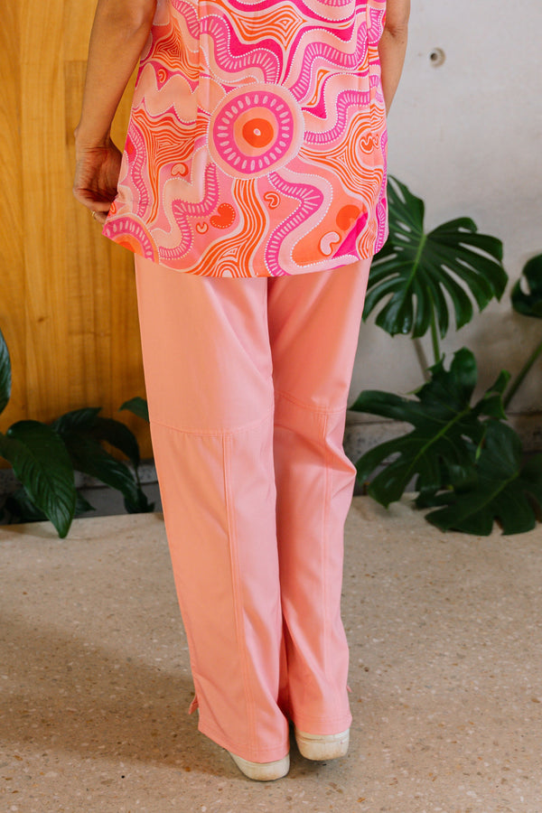 Leehan (Heart) Women's Cargo Scrub Pants