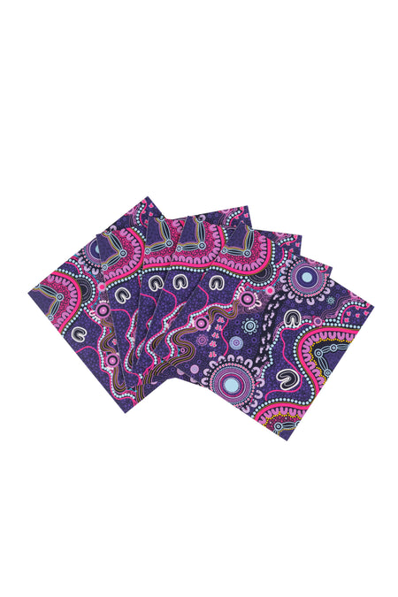 Muru To Our Biriwal (Pathway To Our Future) 14cm Square Greeting Cards (5 Pack)