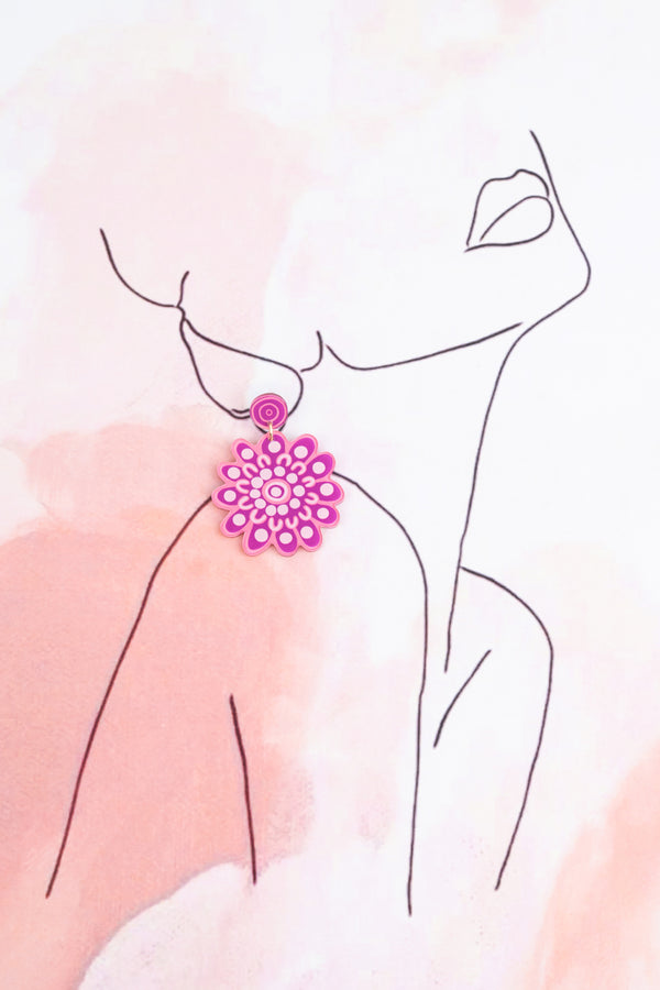 Friendship Acrylic Statement Earrings