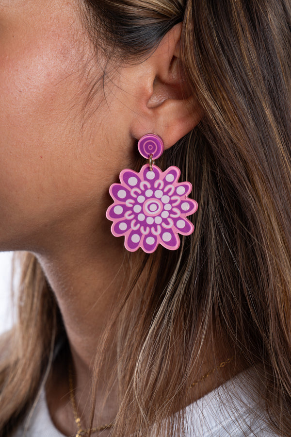 Friendship Acrylic Statement Earrings