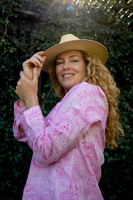 Sacred Women's Way 100% Linen Long Sleeve Relaxed Women’s Shirt