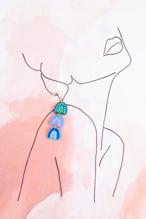 Together We Rise Acrylic Hanging Earrings