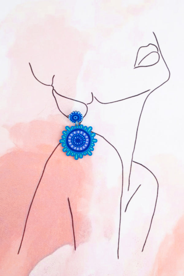 Together We Rise Acrylic Statement Earrings