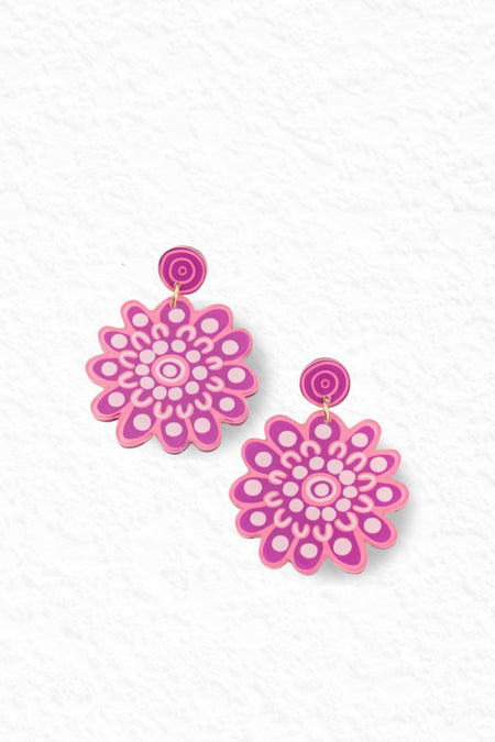 Friendship Acrylic Statement Earrings