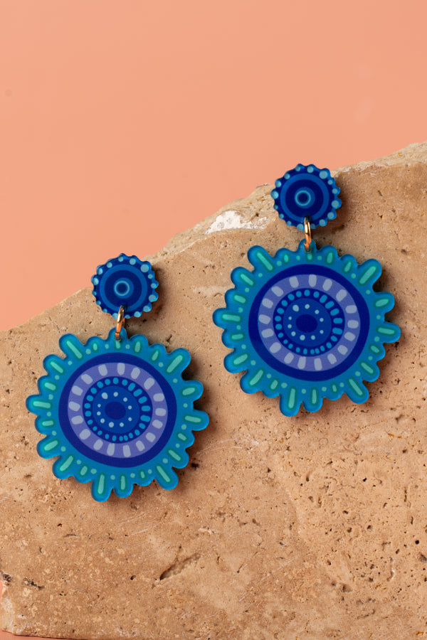 Together We Rise Acrylic Statement Earrings