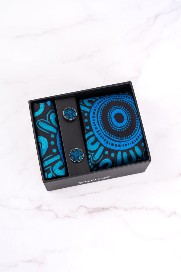 Sea Life Gift Box (Tie, Pocket Square, Cufflinks)