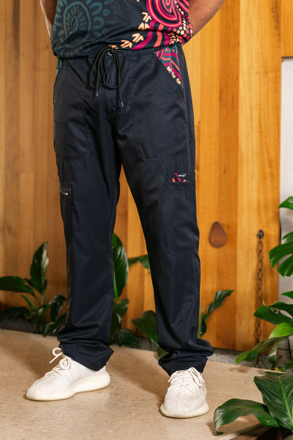 Ngabun Unisex Cargo Scrub Pants