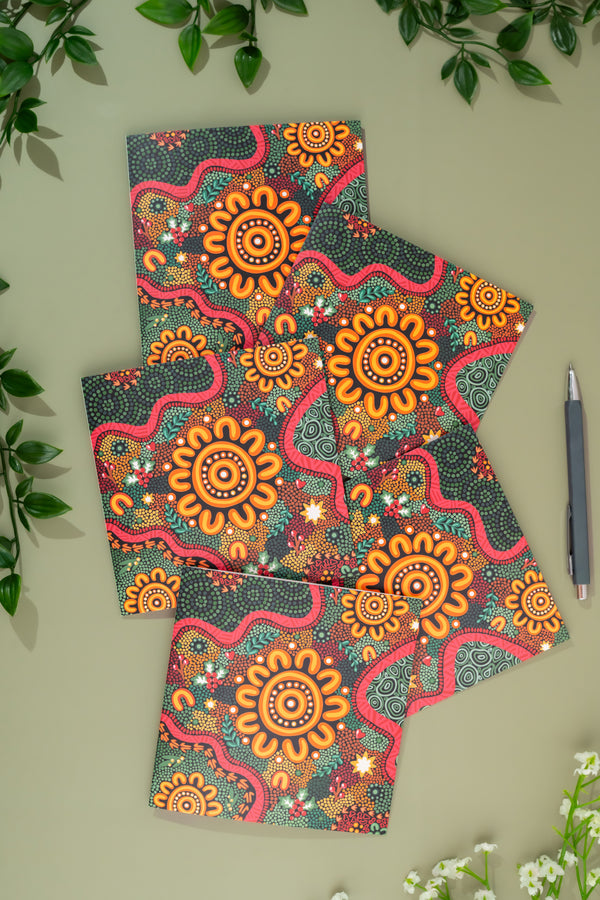 Harmony 14cm Square Greeting Cards (5 Pack)